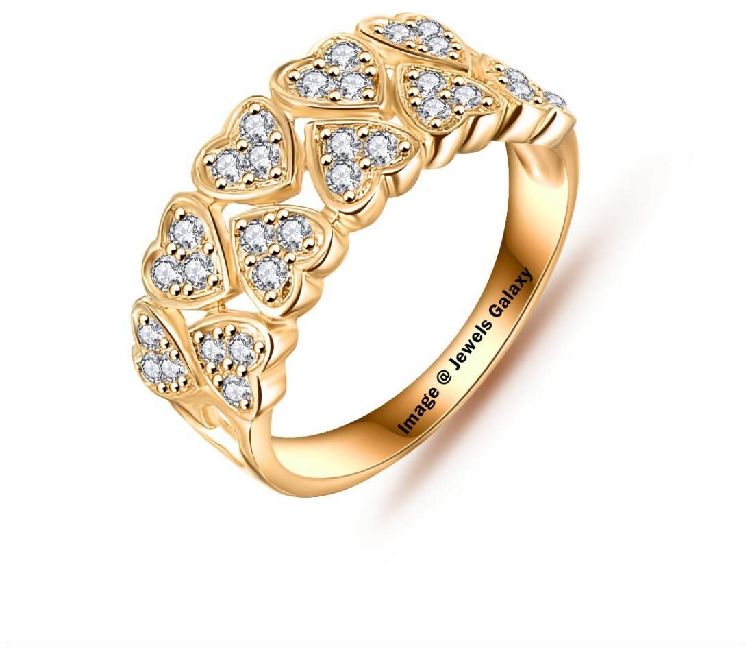 Jewels Galaxy Luxuria Princess Wedding Heart Ring Top Quality Gold Plated Delicate Rings For Women Girls
Jewels Galaxy Luxuria Princess Wedding Heart Ring Top Quality Gold Plated Delicate Rings For Women Girls