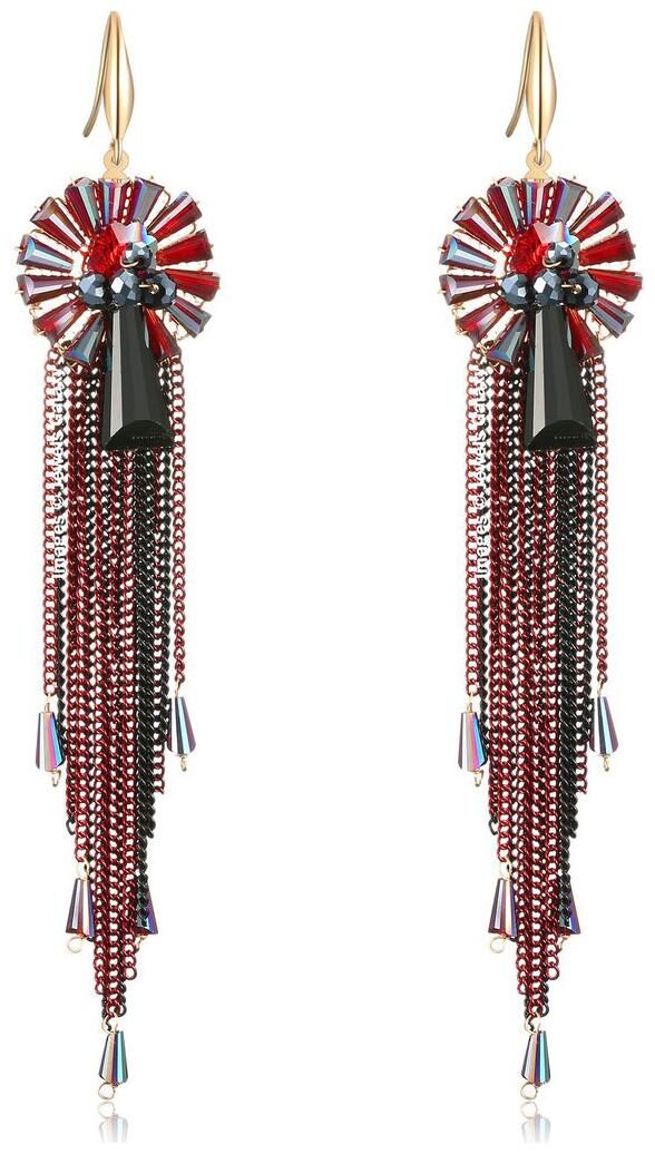 Jewels Galaxy Luxuria Edition Hanging Hook Floral Design Flawless Pair Of Colorful Delicate Tassel Earrings For Women Girls
Jewels Galaxy Luxuria Edition Hanging Hook Floral Design Flawless Pair Of Colorful Delicate Tassel Earrings For Women Girls
