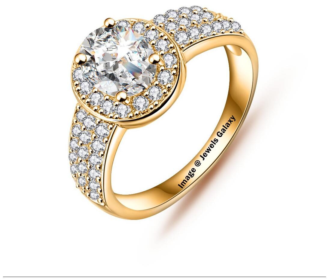 Jewels Galaxy Luxuria New Arrival Circular Ring Gold Plated Micro Inlay AAA Cubic Zircon Rings For Women
Jewels Galaxy Luxuria New Arrival Circular Ring Gold Plated Micro Inlay AAA Cubic Zircon Rings For Women