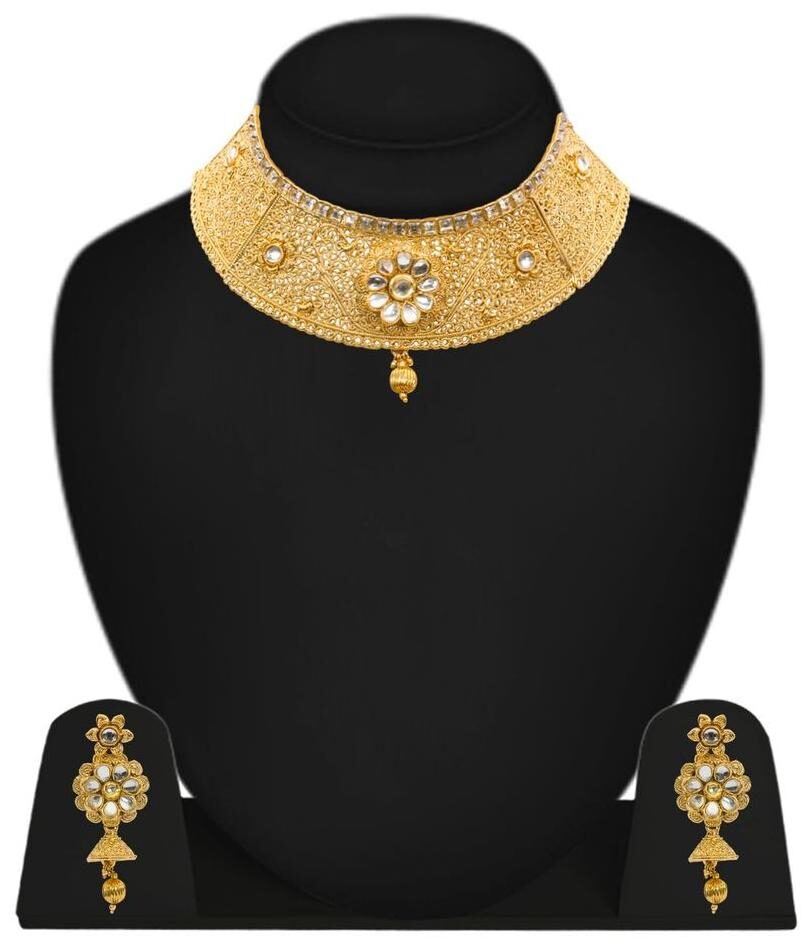Jewels Gehna Alloy Party Wear Necklace With Earring Set Maangtika For Women Girls
Jewels Gehna Alloy Party Wear Necklace With Earring Set Maangtika For Women Girls