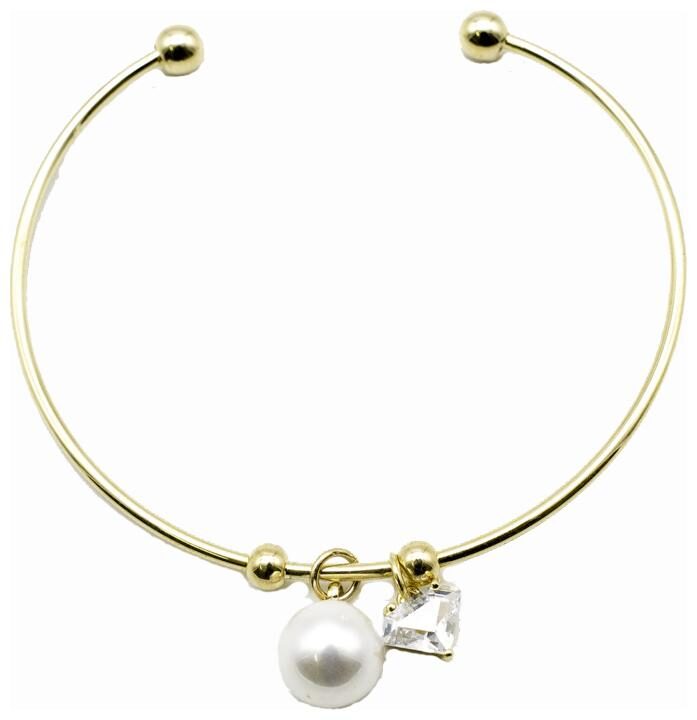 Kiyara Accessories Fashion Jewellery Dior Inspired Swarovski Diamond Cultured Pearl Open Cuff Bracelet for Women and Girls
Kiyara Accessories Fashion Jewellery Dior Inspired Swarovski Diamond Cultured Pearl Open Cuff Bracelet for Women and Girls