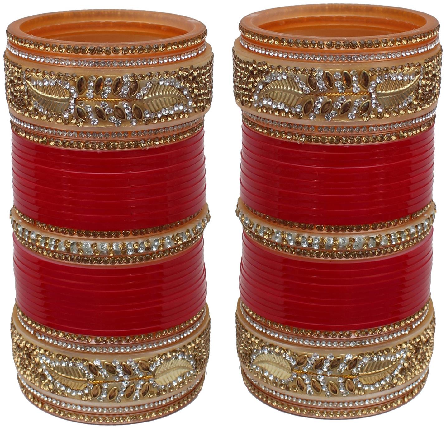 Lucky Jewellery Red Designer Chura Bridal Wedding Punjabi Choora Fashion Jewellery Chuda Set
Lucky Jewellery Red Designer Chura Bridal Wedding Punjabi Choora Fashion Jewellery Chuda Set