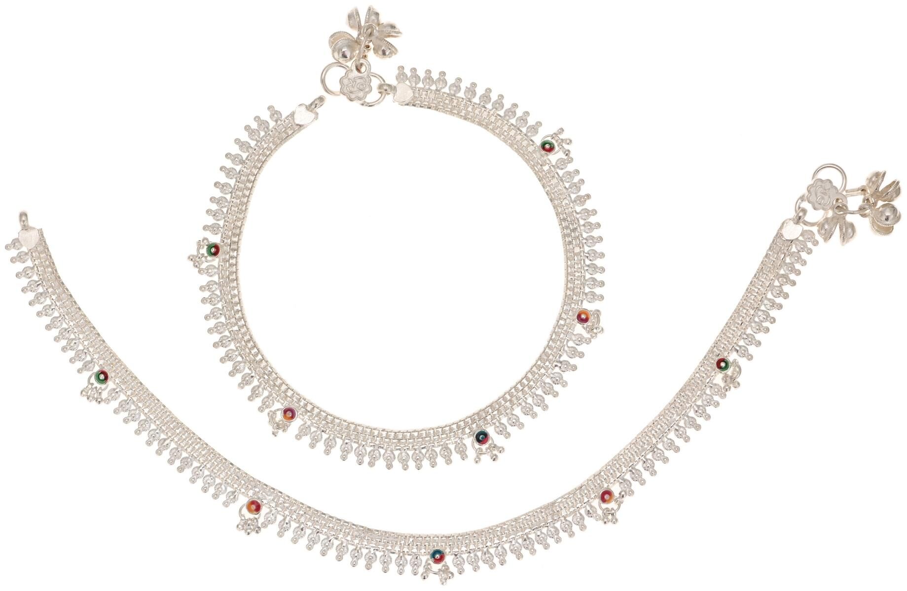 Maalgodam Indian Traditional Pure German Silver Anklets Payal Fancy Collection With Pure Silver Plating Plated Attached Fashion Designer Barefoot Foot Jewellery Lady Ankle Leg Chain For Women
Maalgodam Indian Traditional Pure German Silver Anklets Payal Fancy Collection With Pure Silver Plating Plated Attached Fashion Designer Barefoot Foot Jewellery Lady Ankle Leg Chain For Women