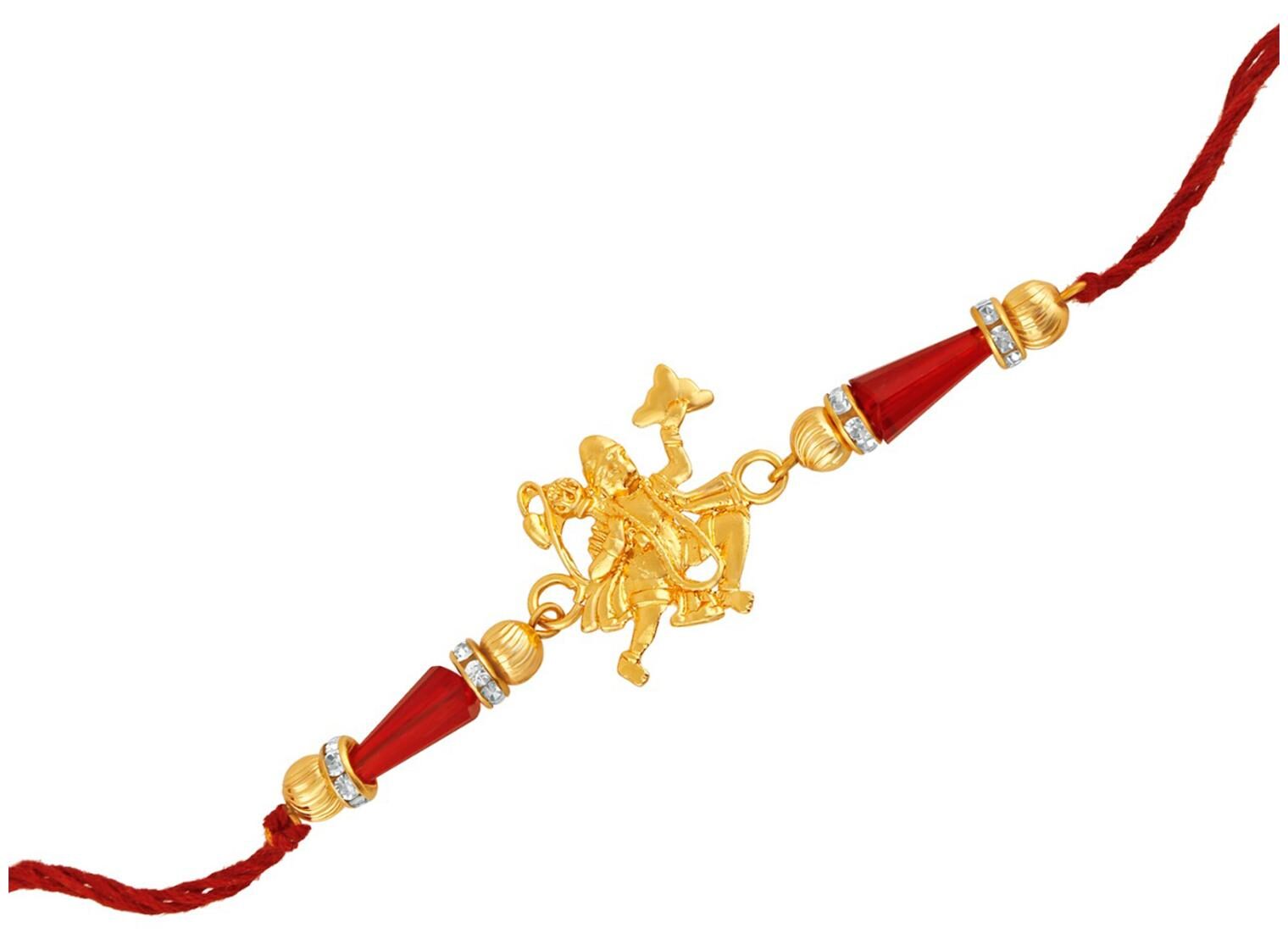 Mahi Gold Plated Spiritual Hanuman Kids Rakhi with Crystals for beloved brothers RA1100589G
Mahi Gold Plated Spiritual Hanuman Kids Rakhi with Crystals for beloved brothers RA1100589G