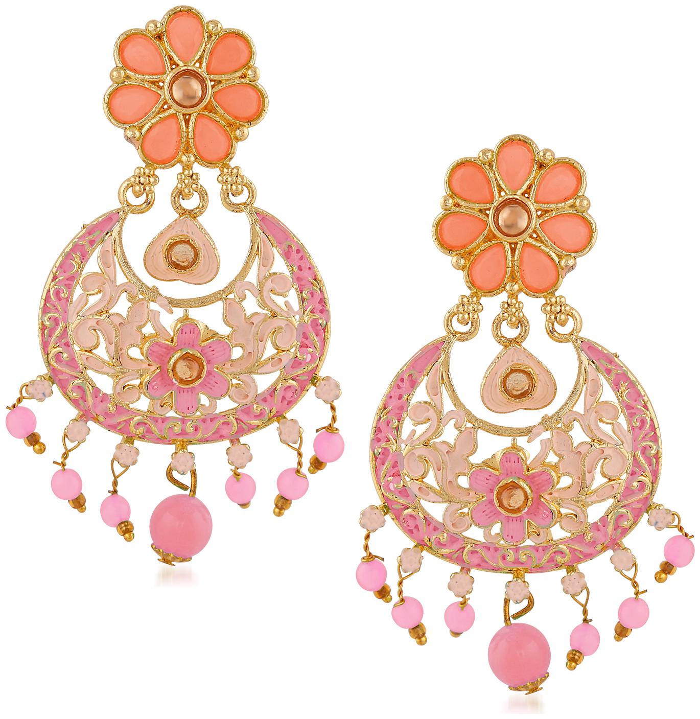 Mahi Meenakari Work Artificial Bead and Crystals Floral Dangle Earrings for Women (ER1109698G)
Mahi Meenakari Work Artificial Bead and Crystals Floral Dangle Earrings for Women (ER1109698G)