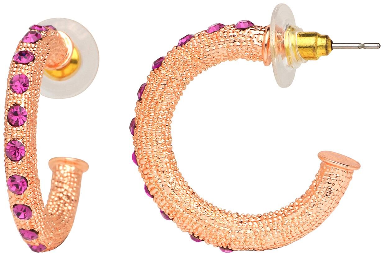 Mahi Rose Gold Plated Single Line Half Bali Style Earrings with Pink Crystals for Women (ER1109670Z)
Mahi Rose Gold Plated Single Line Half Bali Style Earrings with Pink Crystals for Women (ER1109670Z)