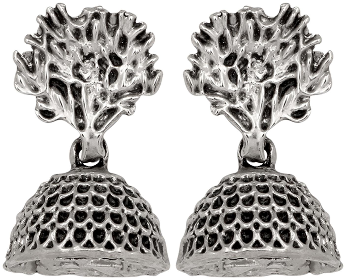Mahi Tree Shape Silver Oxidized Traditional Small Dangle Jhumka Earrings for Women and Girls ER1109648R
Mahi Tree Shape Silver Oxidized Traditional Small Dangle Jhumka Earrings for Women and Girls ER1109648R