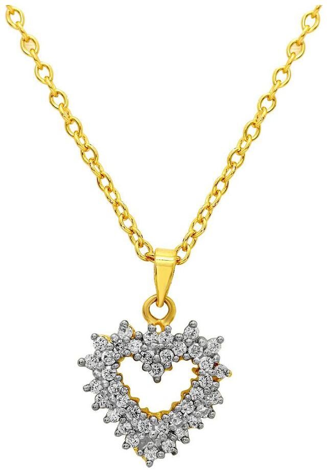 Mahi Valentine Gift Joyous Heart Gold Plated Pendant with CZ for Women PS1101595G
Mahi Valentine Gift Joyous Heart Gold Plated Pendant with CZ for Women PS1101595G