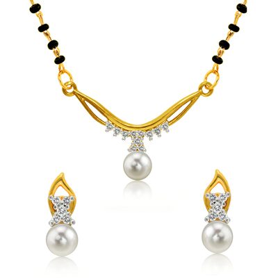 Mahi Gold plated Festive Jewelry Princess Single Chain Mangalsutra Set with CZ Pearl for Women NL1102000G
Mahi Gold plated Festive Jewelry Princess Single Chain Mangalsutra Set with CZ Pearl for Women NL1102000G