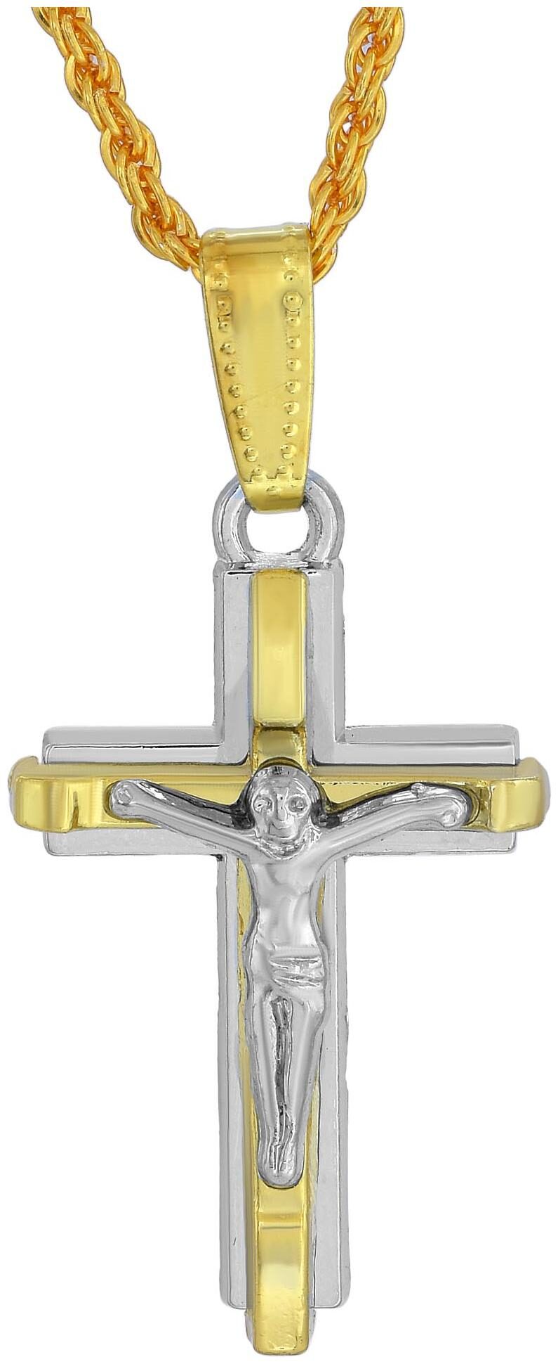 Memoir Brass Dual Colour Plated Christian Cross Pendant Men Women Christian Jewellery
Memoir Brass Dual Colour Plated Christian Cross Pendant Men Women Christian Jewellery