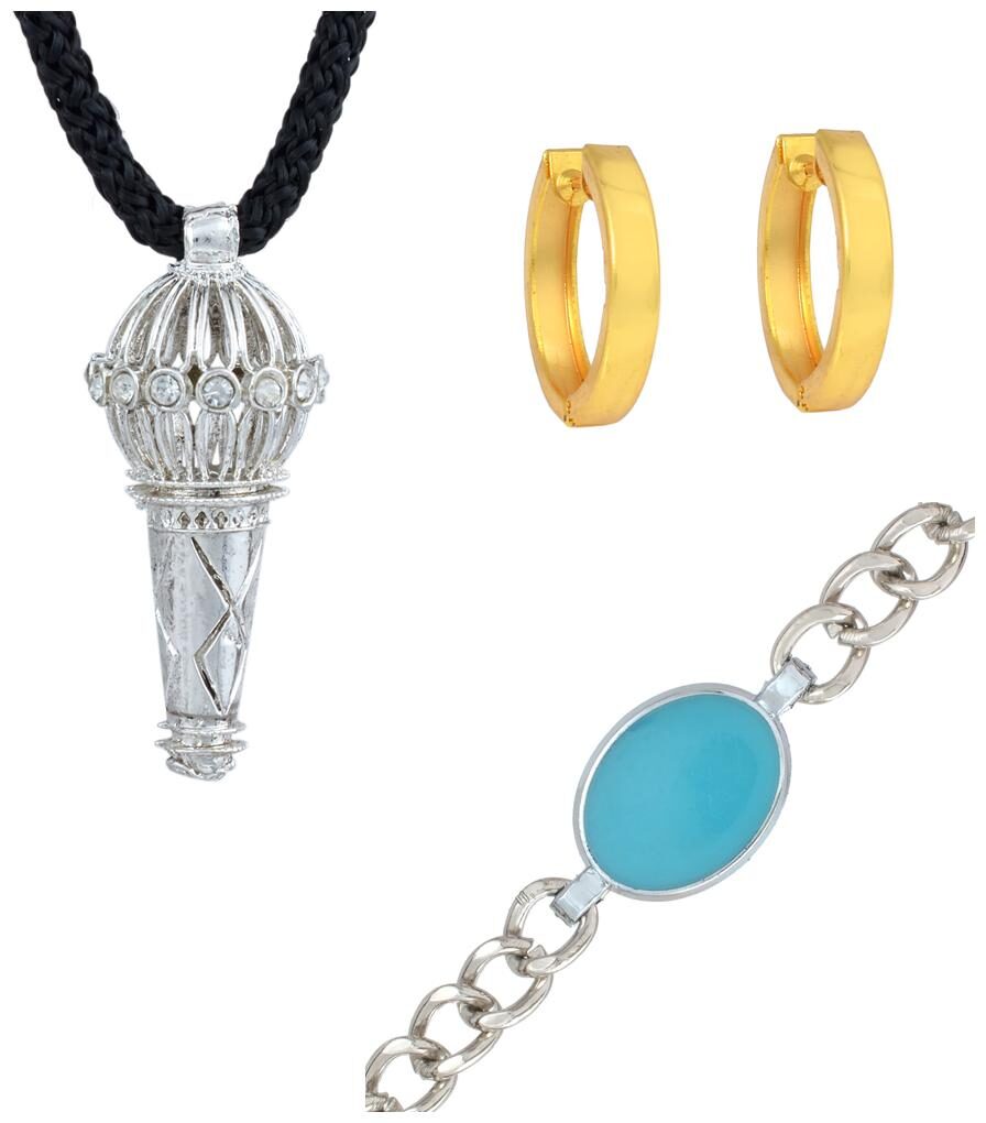 Memoir Combo of Salman Inspired Bracelet Bajrangi Pendant and Dabangg Hoop Bali kundal
Memoir Combo of Salman Inspired Bracelet Bajrangi Pendant and Dabangg Hoop Bali kundal