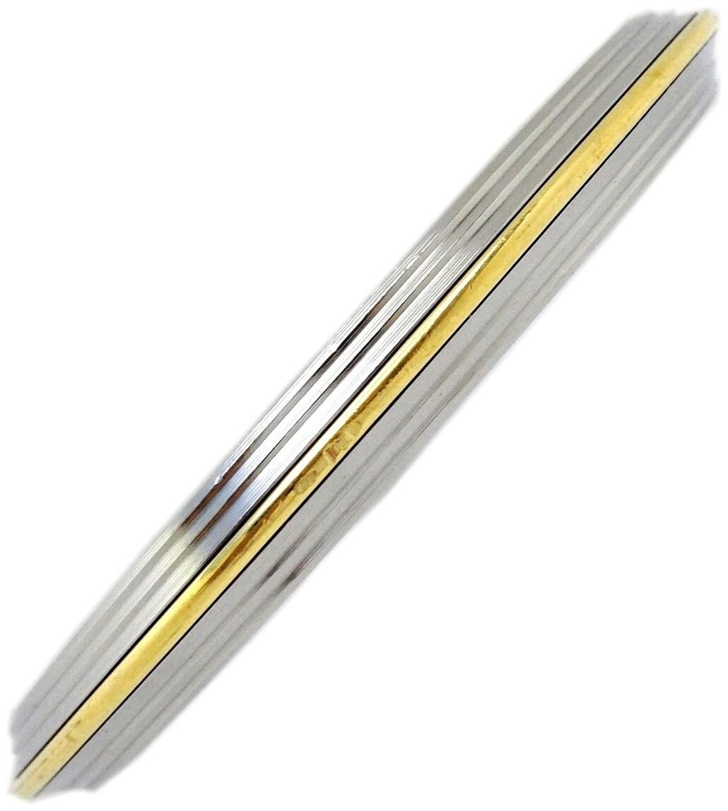 Memoir Mens Brass B Striped Steel 9mm Broad 9mm Thick 109Gms Wt Bangle Bracelet Cuff Kada 109Gms
Memoir Mens Brass B Striped Steel 9mm Broad 9mm Thick 109Gms Wt Bangle Bracelet Cuff Kada 109Gms