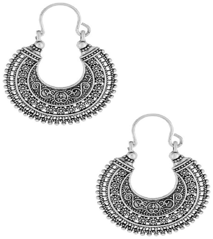 Memoir Victorian Era Antique Finish Colonial Design Fashion Bali Brass Hoop Earring
Memoir Victorian Era Antique Finish Colonial Design Fashion Bali Brass Hoop Earring