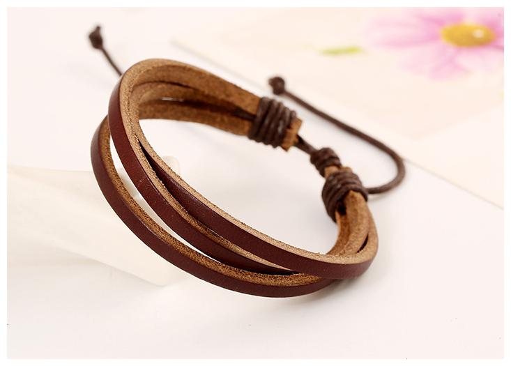 Mens Bracelet 3 Layer Dashing Pure Leather Bracelet for Girls Boys (CLEATHER33) by The Fashion for Sure
Mens Bracelet 3 Layer Dashing Pure Leather Bracelet for Girls Boys (CLEATHER33) by The Fashion for Sure