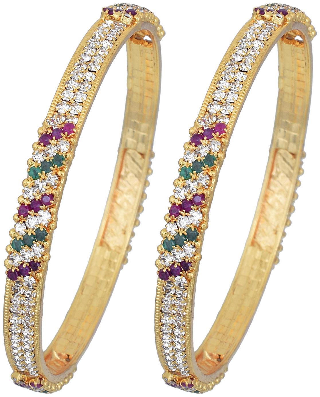 MissMister Gold Plated Precious Stone Look Design Traditional Bangle Set Women Fashion
MissMister Gold Plated Precious Stone Look Design Traditional Bangle Set Women Fashion