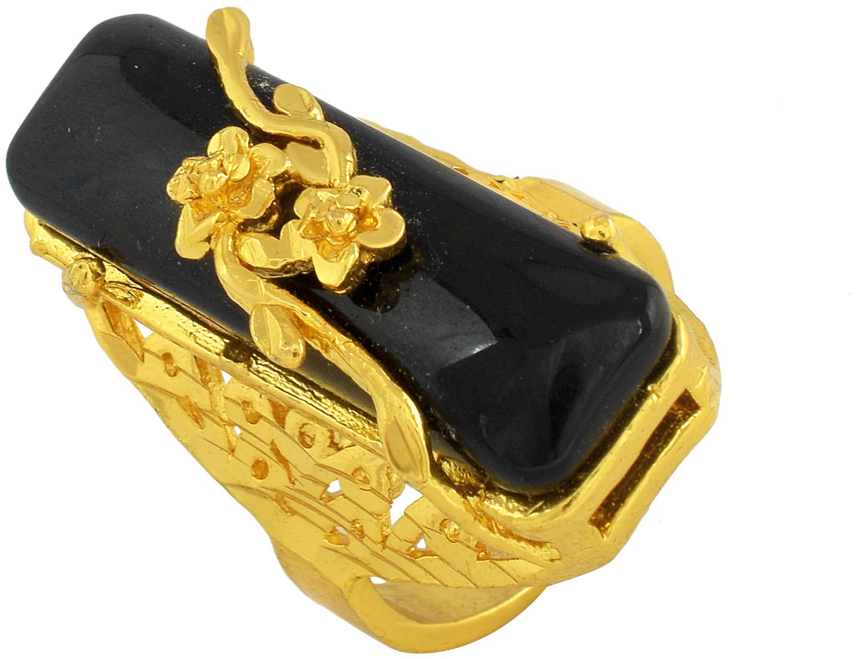 MissMister Gold Layer Brass Black Onyx Big Rectangle Octogan Shape Adjustable Free Size Fashion Finger Ring Women Stylish Fashion
MissMister Gold Layer Brass Black Onyx Big Rectangle Octogan Shape Adjustable Free Size Fashion Finger Ring Women Stylish Fashion