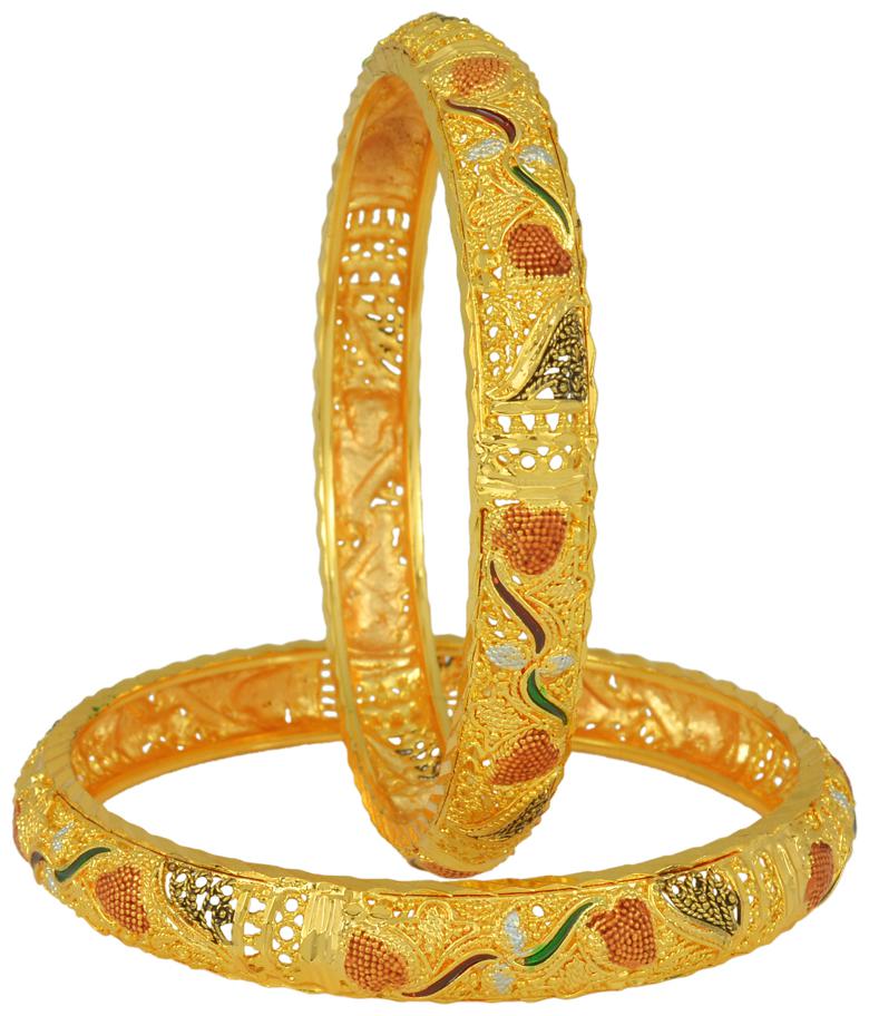 MissMister Gold Finish Traditional Fashion Maharashtrian openable Kada Set For Women
MissMister Gold Finish Traditional Fashion Maharashtrian openable Kada Set For Women