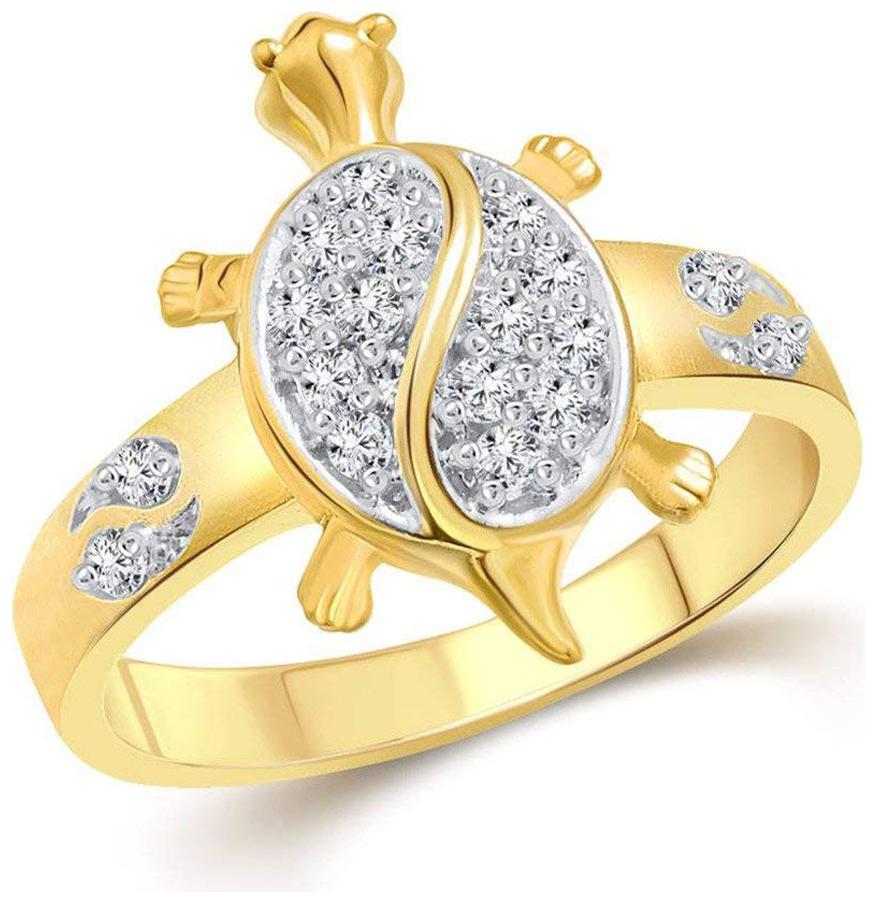NETRA CREATION Money Tortoise Gold Plated Alloy Brass Cubic Zirconia Finger Ring for Women and Men NFR501G
NETRA CREATION Money Tortoise Gold Plated Alloy Brass Cubic Zirconia Finger Ring for Women and Men NFR501G