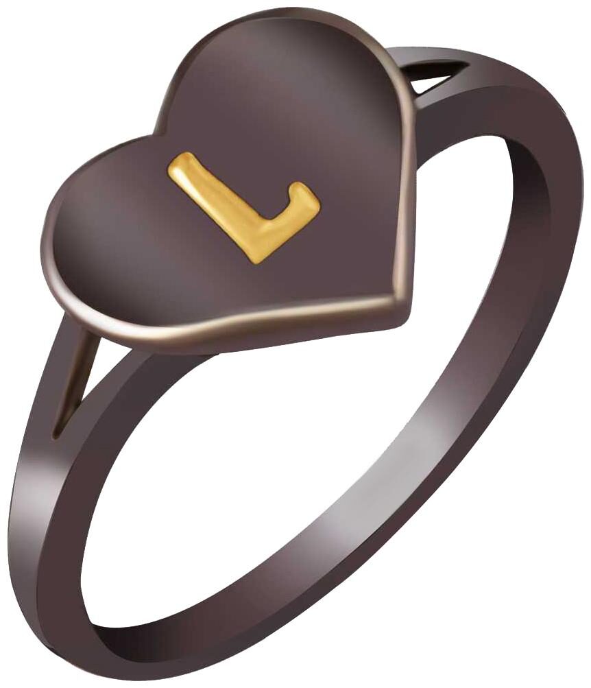 NETRA CREATION Jewels Stylish Initial Heart L Black Gold Plated Brass Cubic Zirconia Alphabet Ring for Women Girls NAFR242B
NETRA CREATION Jewels Stylish Initial Heart L Black Gold Plated Brass Cubic Zirconia Alphabet Ring for Women Girls NAFR242B