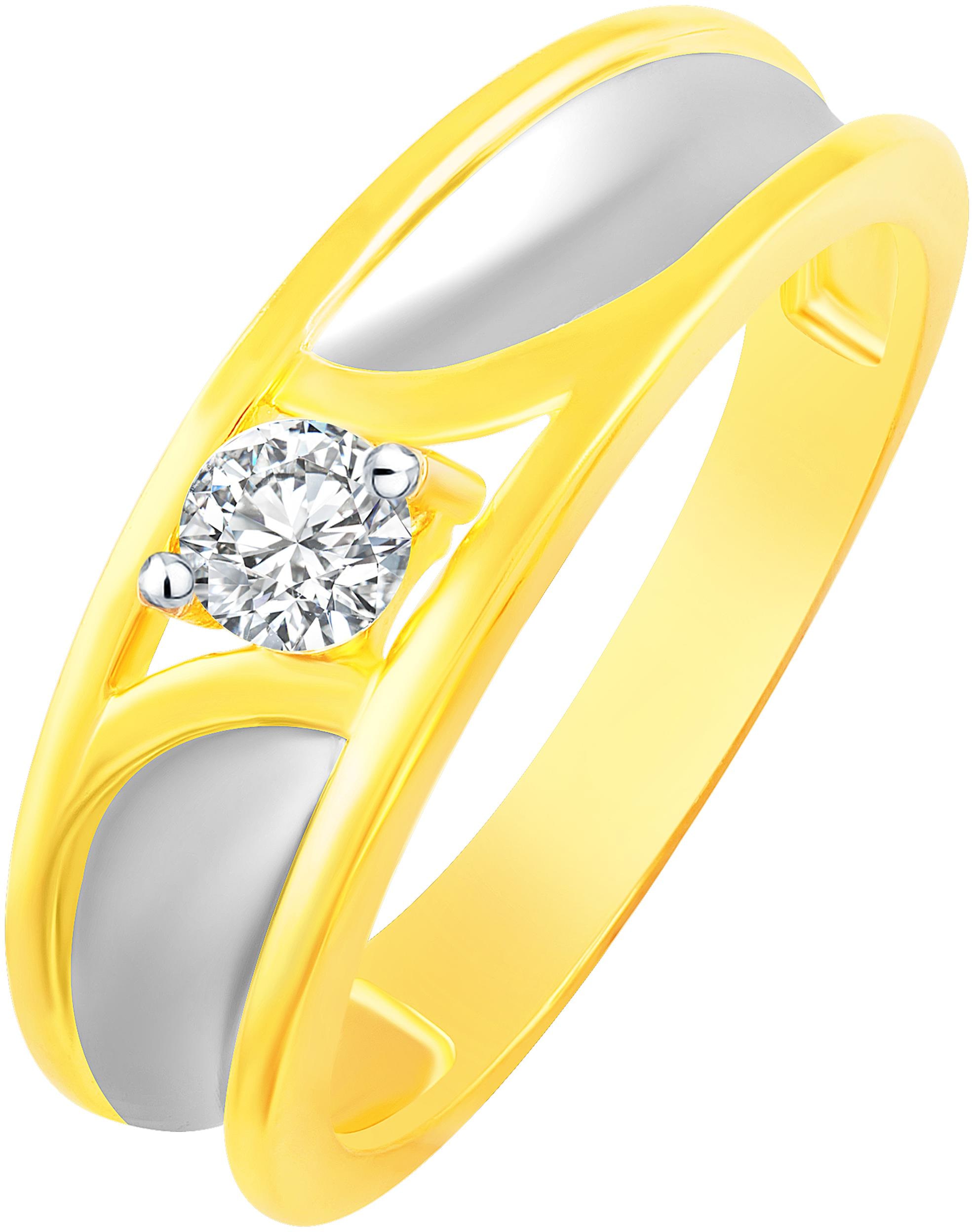 NETRA CREATION Two Tone Single Solitaire Gold Plated Alloy Barss Cubic Zirconia Finger Ring for Women NFR492G
NETRA CREATION Two Tone Single Solitaire Gold Plated Alloy Barss Cubic Zirconia Finger Ring for Women NFR492G