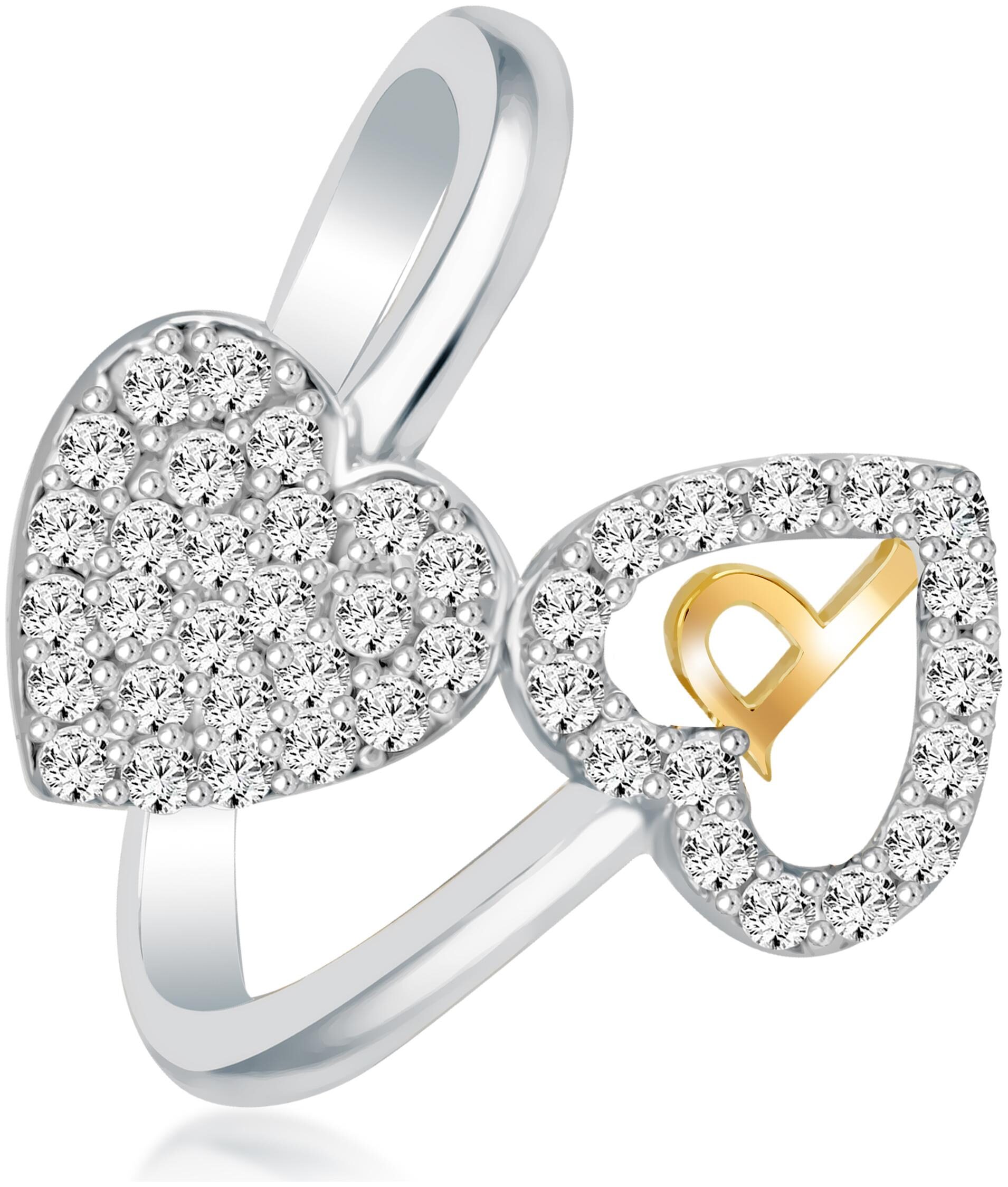NETRA CREATION Jewels Heart Diamond Letter P Rodhium Plated Brass Cubic Zirconia Alphabet Ring For Women And Girls NAFR269R
NETRA CREATION Jewels Heart Diamond Letter P Rodhium Plated Brass Cubic Zirconia Alphabet Ring For Women And Girls NAFR269R