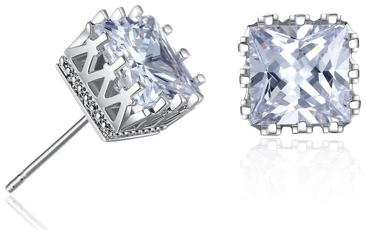 OOMPH Jewellery Silver Plated Square Cubic Zirconia Fashion Stud Earrings For Women Girls
OOMPH Jewellery Silver Plated Square Cubic Zirconia Fashion Stud Earrings For Women Girls