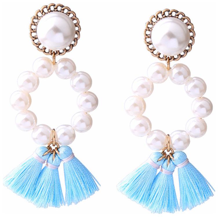 OOMPH Jewellery Blue Tassels encrusted with Pearls Statement Drop Fashion Earrings For Women Girls
OOMPH Jewellery Blue Tassels encrusted with Pearls Statement Drop Fashion Earrings For Women Girls