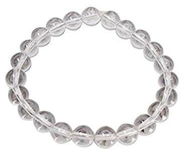 REBUY Natural Clear Crystal Quartz Sphatik Stone Bracelet Crystal Reiki Healing Stone 8 mm Beads Charm Bracelet for Men and Women 
REBUY Natural Clear Crystal Quartz Sphatik Stone Bracelet Crystal Reiki Healing Stone 8 mm Beads Charm Bracelet for Men and Women