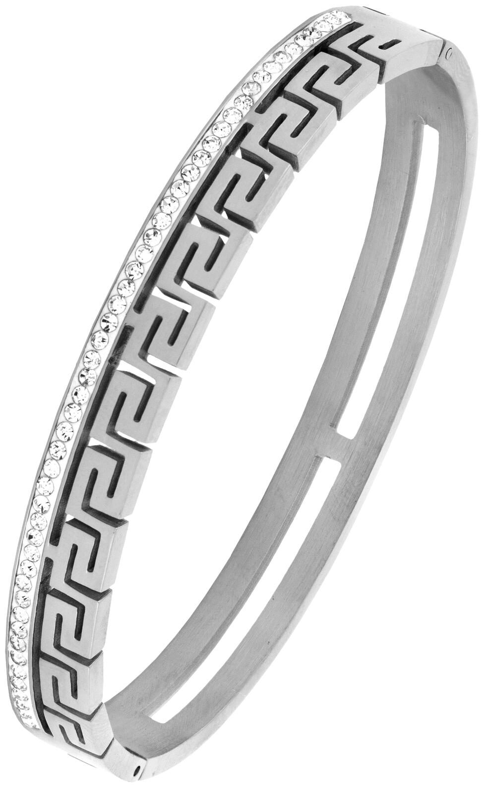 Rhodium 316L Surgical Stainless Steel Cz American Diamond Openable Bangle Cuff Kada Bracelet Men
Rhodium 316L Surgical Stainless Steel Cz American Diamond Openable Bangle Cuff Kada Bracelet Men
