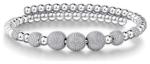Valentine Gift By Shining Diva Crystal Beads Silver Plated Bracelet for Women and Girls (Silver) (9974b)
Valentine Gift By Shining Diva Crystal Beads Silver Plated Bracelet for Women and Girls (Silver) (9974b)