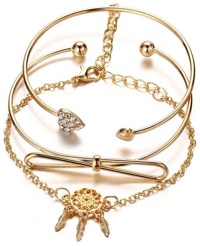 Shining Diva Fashion Crystal Multilayer Charm Set of 3 Gold Plated Bracelet for Women and Girls (Golden) (10696b)
Shining Diva Fashion Crystal Multilayer Charm Set of 3 Gold Plated Bracelet for Women and Girls (Golden) (10696b)
