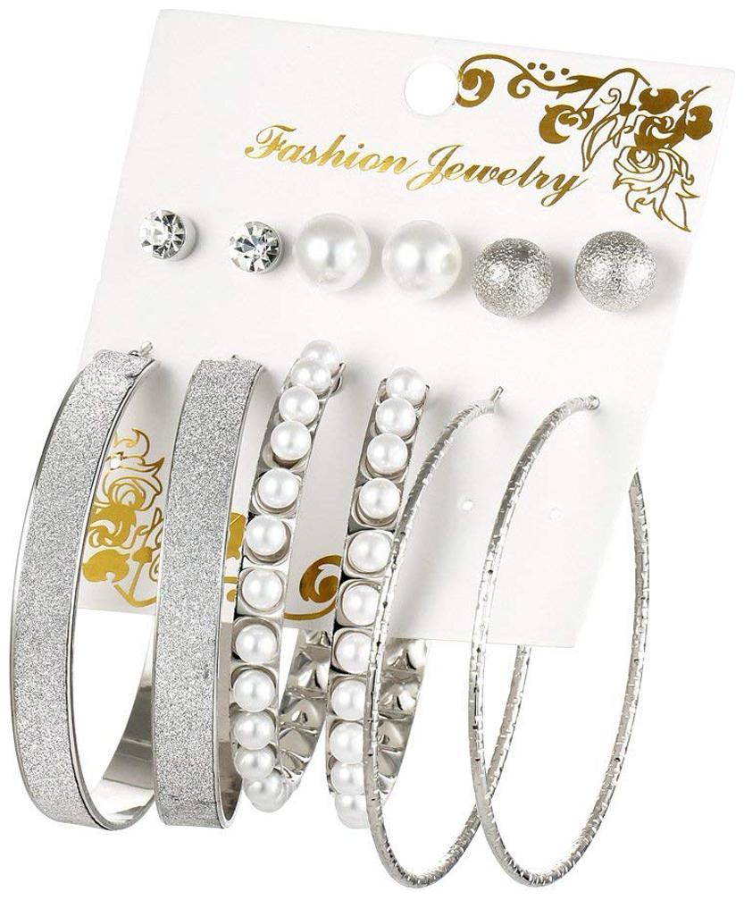 Shining Diva Fashion Latest Design 6 Pairs Stylish Earings Combo Traditional Earrings For Women and Girls (10662er)
Shining Diva Fashion Latest Design 6 Pairs Stylish Earings Combo Traditional Earrings For Women and Girls (10662er)