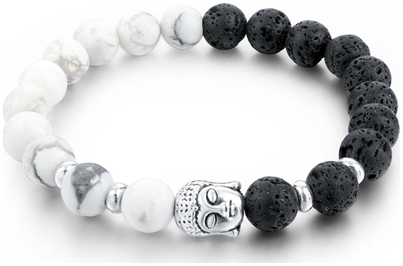 Shining Diva Fashion Divine Natural Lava Howlite Stone Buddha Beads Bracelet for Men
Shining Diva Fashion Divine Natural Lava Howlite Stone Buddha Beads Bracelet for Men