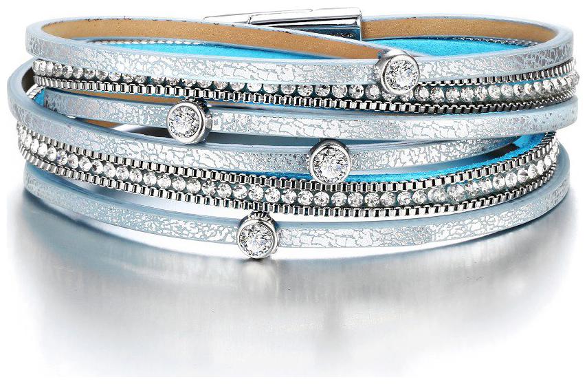 Shining Diva Fashion Multilayer Crystal Bracelet for Men and Boys (Blue) (9762b)
Shining Diva Fashion Multilayer Crystal Bracelet for Men and Boys (Blue) (9762b)