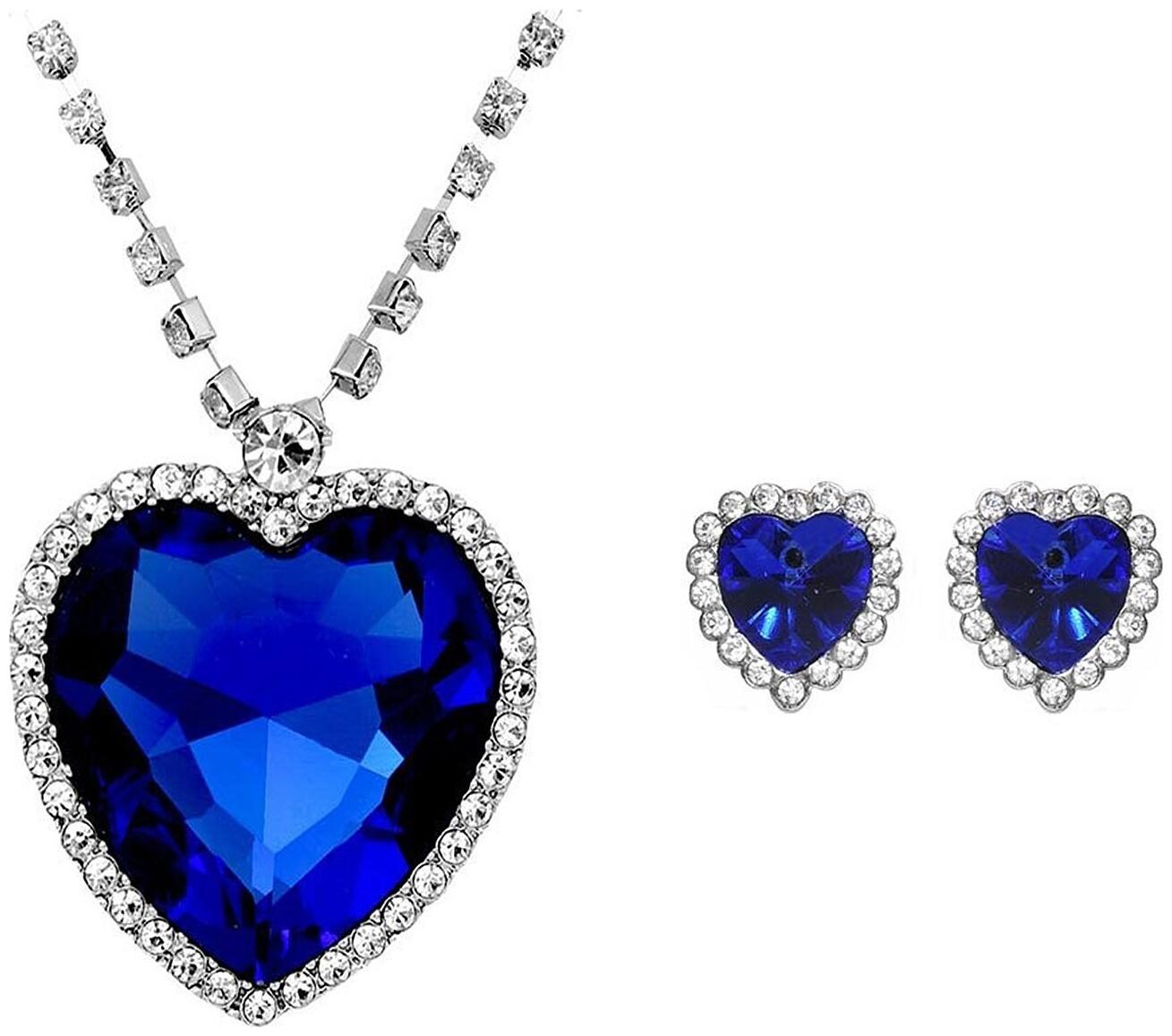 Shining Diva Fashion Blue Crystal Pendant Necklace Jewellery Set with Earrings for Women Best Gifts for Girls
Shining Diva Fashion Blue Crystal Pendant Necklace Jewellery Set with Earrings for Women Best Gifts for Girls