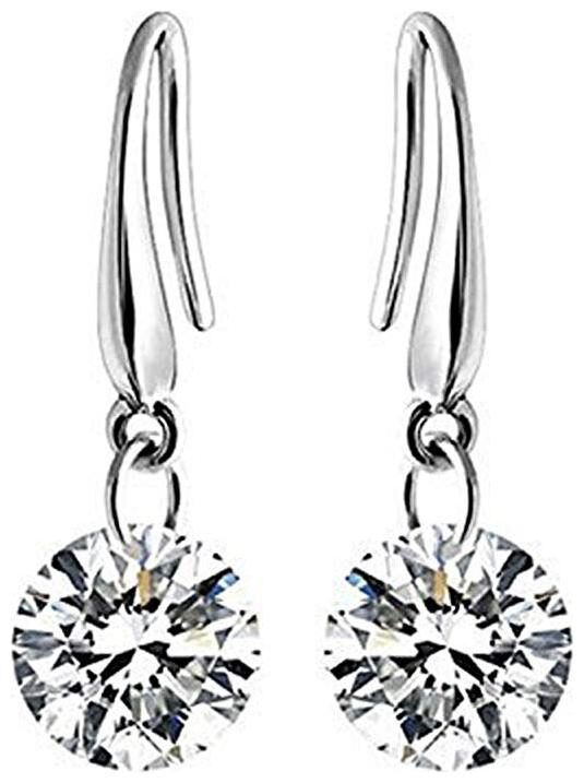 Shining Diva Fashion Silver Crystal Dangle Drop Earrings For Women(Silver)(7845er)
Shining Diva Fashion Silver Crystal Dangle Drop Earrings For Women(Silver)(7845er)