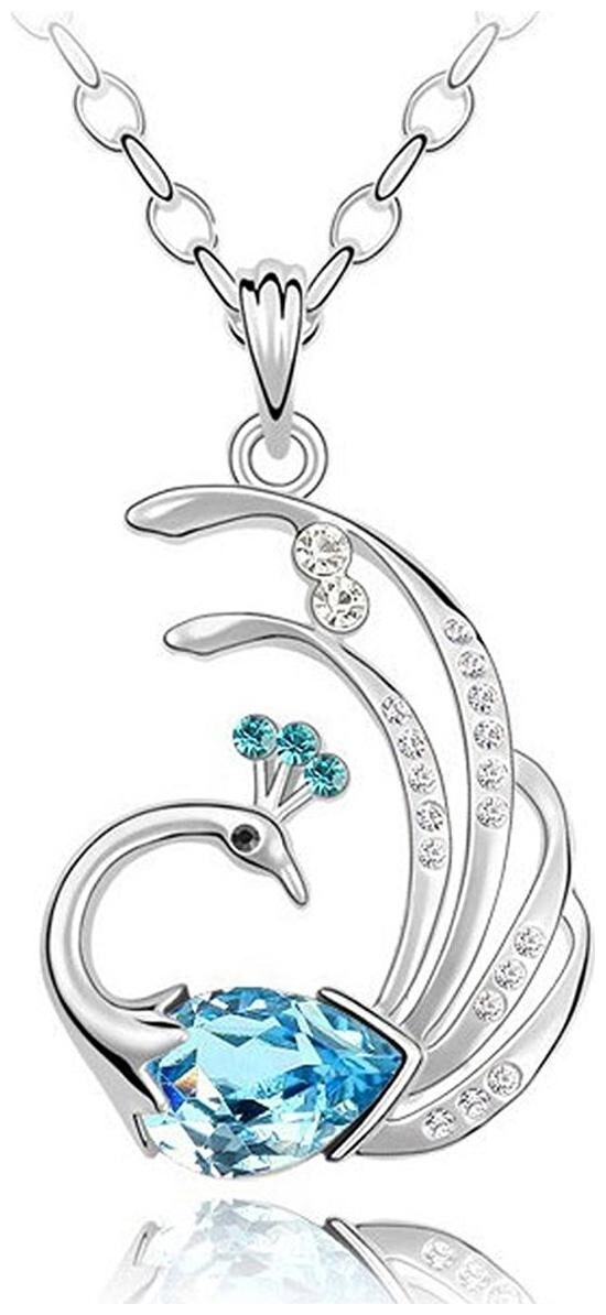 Shining Diva Genuine Austrian Crystal 18k White Gold Plated Peacock Pendant Necklace Gift For Women Girls
Shining Diva Genuine Austrian Crystal 18k White Gold Plated Peacock Pendant Necklace Gift For Women Girls