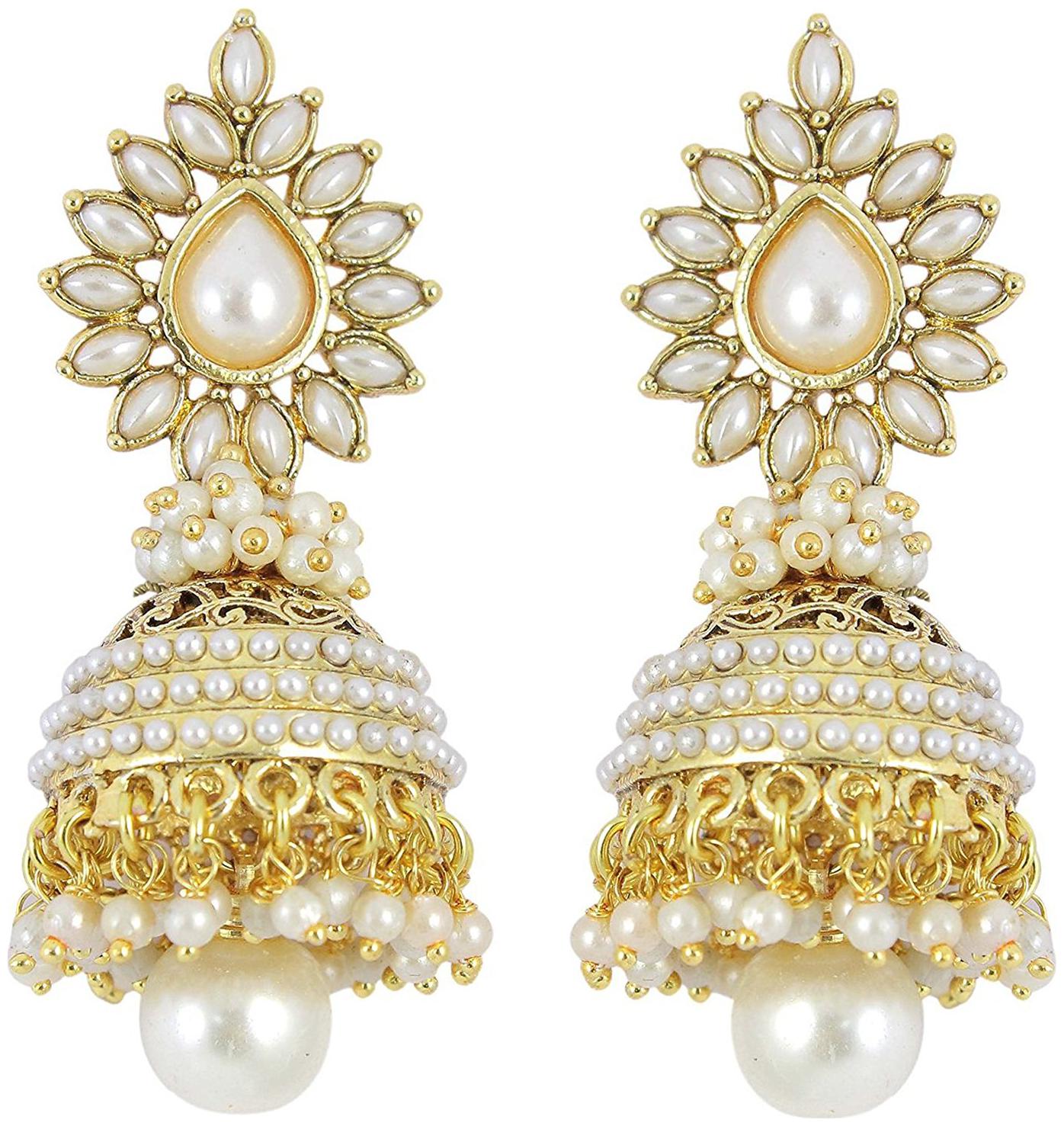 Shining Diva Pearl Polki Stylish Fancy Party Wear Traditional Jhumki Earrings For Women (White) (6580)
Shining Diva Pearl Polki Stylish Fancy Party Wear Traditional Jhumki Earrings For Women (White) (6580)