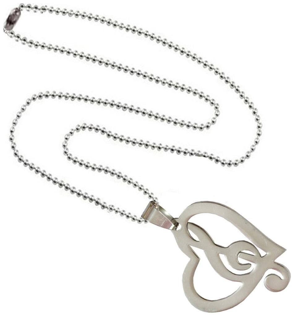 Shiv Jagdamba Treble Bass Clef Music Heart Silver Stainless Steel Heart Necklace Pendent For Men And Women
Shiv Jagdamba Treble Bass Clef Music Heart Silver Stainless Steel Heart Necklace Pendent For Men And Women