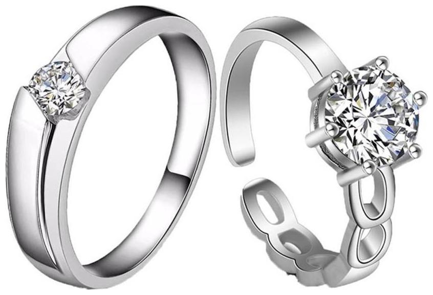 Shubho Jewellers Stylish High Quality Elegant Crystal Adjustable Couple Ring For Women Men
Shubho Jewellers Stylish High Quality Elegant Crystal Adjustable Couple Ring For Women Men