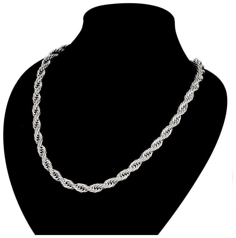 SILVER Rope Chain for Men and Women Best Quality Silver Rope Chain for Men Fashion 6MM
SILVER Rope Chain for Men and Women Best Quality Silver Rope Chain for Men Fashion 6MM