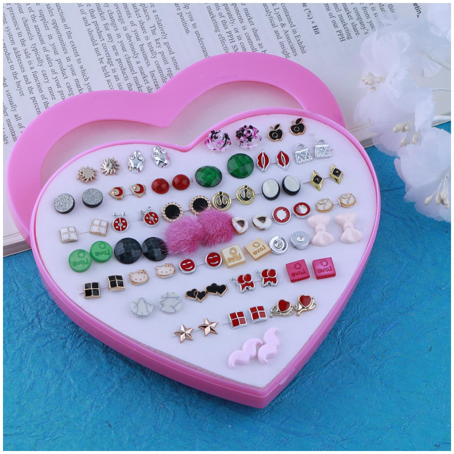 Silver Shine Stud Earring Designer Delicate Look Stud Earring Set Of 36 For Women Girl Multi
Silver Shine Stud Earring Designer Delicate Look Stud Earring Set Of 36 For Women Girl Multi