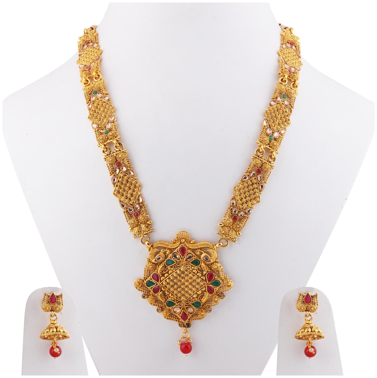 Silver Shine Gold Plated Adjustable Traditional Party Wear Long Set For Girl Women
Silver Shine Gold Plated Adjustable Traditional Party Wear Long Set For Girl Women