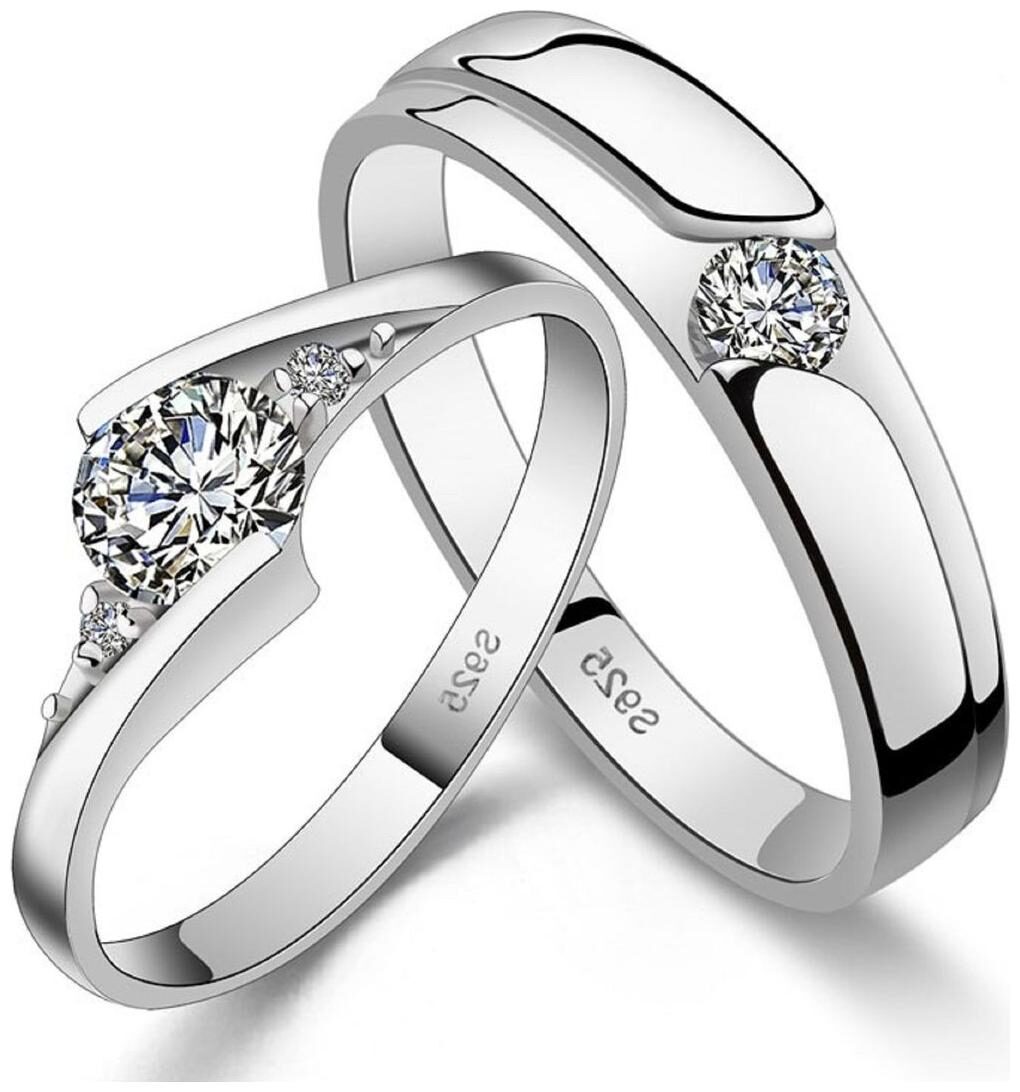 SILVERISH Love Forever Matching Ring For Him And Her Alloy Cubic Zirconia Rhodium Plated Ring Set
SILVERISH Love Forever Matching Ring For Him And Her Alloy Cubic Zirconia Rhodium Plated Ring Set