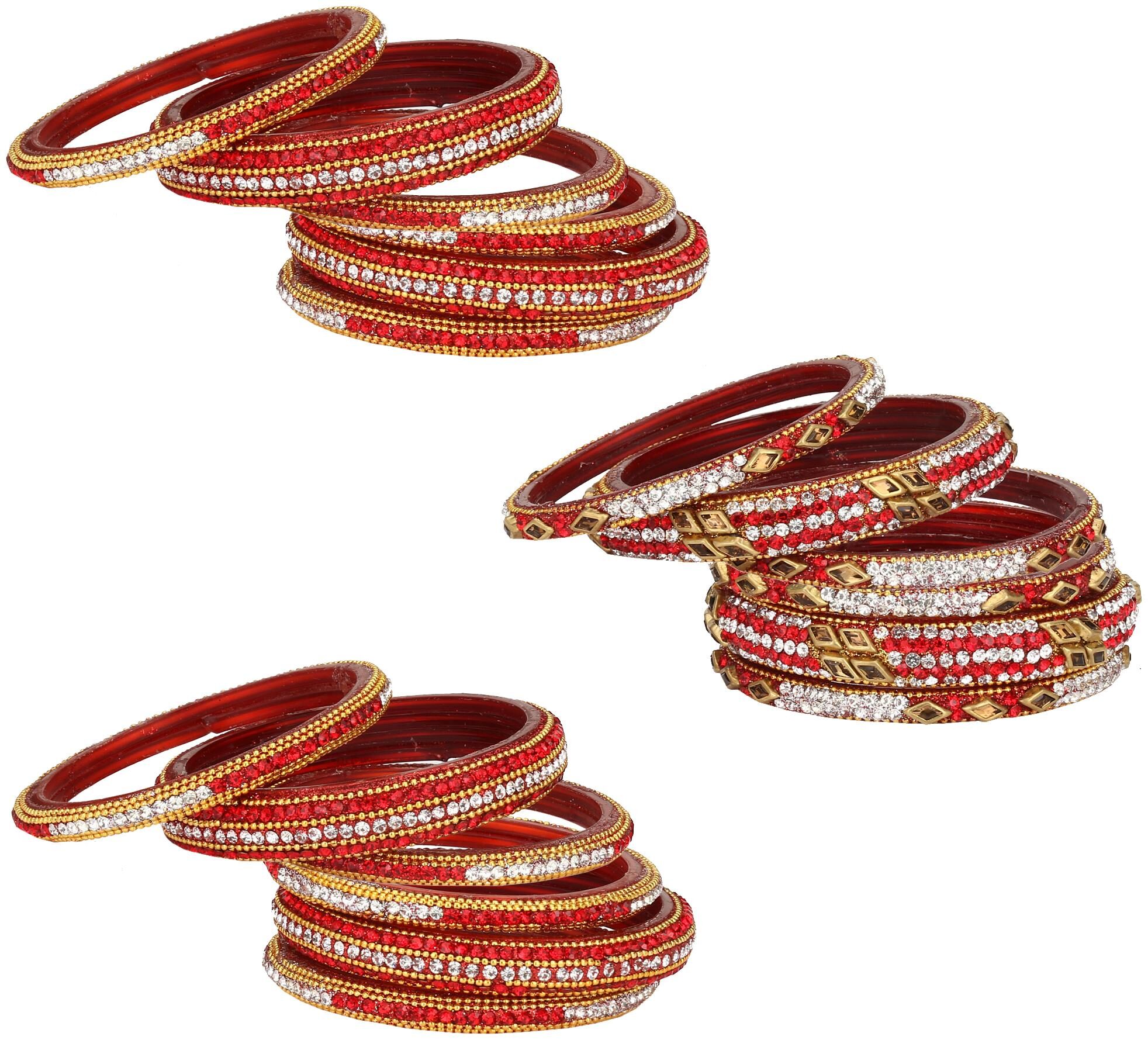 Somi Glass Bangle Cum Kada Ornamented With Colorful Chips Set Of Three Matching And Trendy Color(Six Piece Each Color)-co35
Somi Glass Bangle Cum Kada Ornamented With Colorful Chips Set Of Three Matching And Trendy Color(Six Piece Each Color)-co35