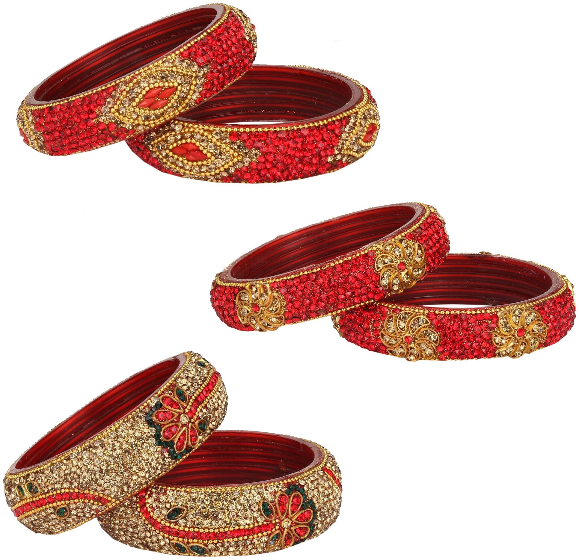 Somi Glass Bangle Cum Kada Ornamented With Colorful Chips Set Of Three Matching And Trendy Color(Two Each Color)-co33
Somi Glass Bangle Cum Kada Ornamented With Colorful Chips Set Of Three Matching And Trendy Color(Two Each Color)-co33