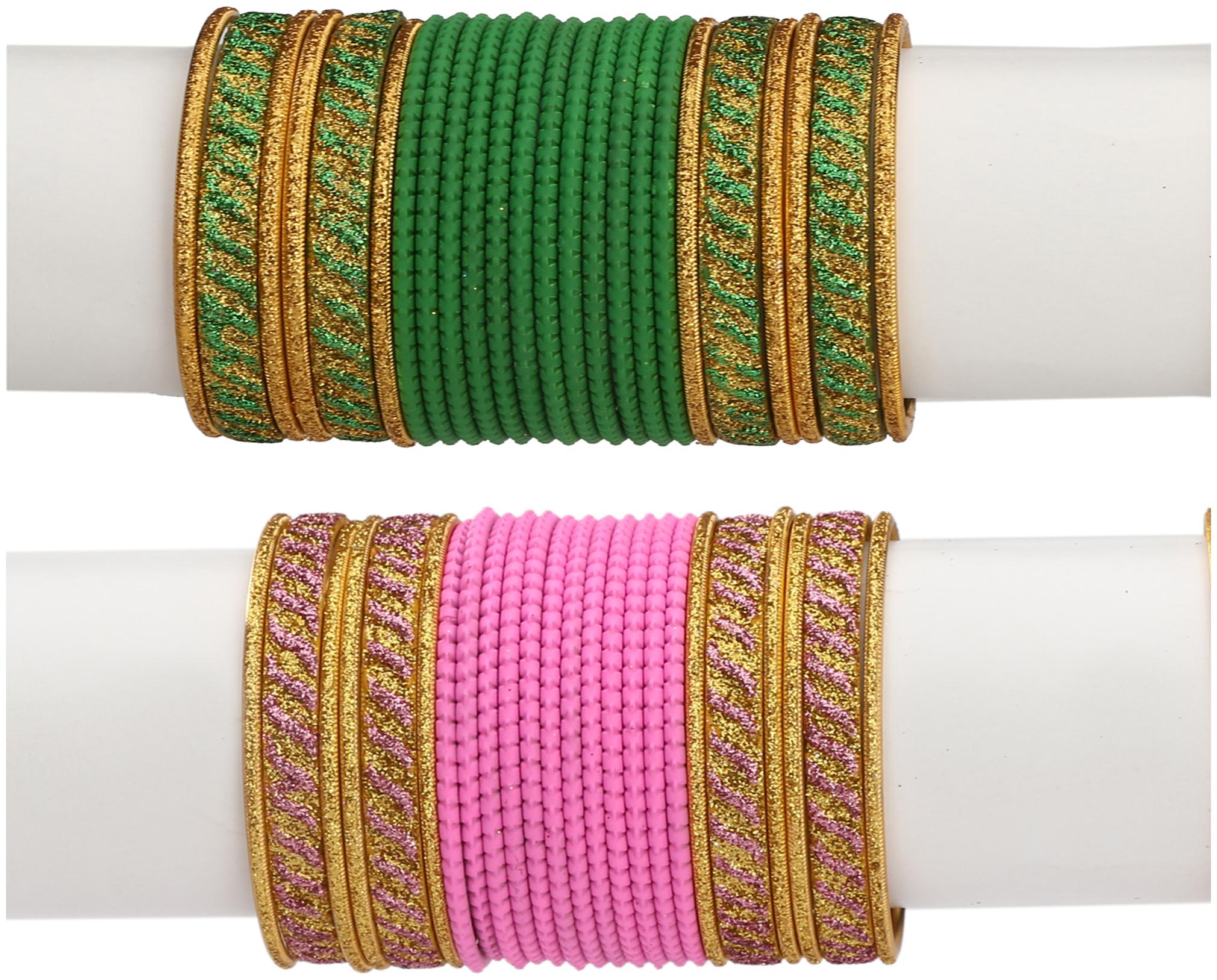 Somil Colorful Combo Of 2 Metal Bangle Set For Party And Daily Use 24 Bangle Each Color
Somil Colorful Combo Of 2 Metal Bangle Set For Party And Daily Use 24 Bangle Each Color