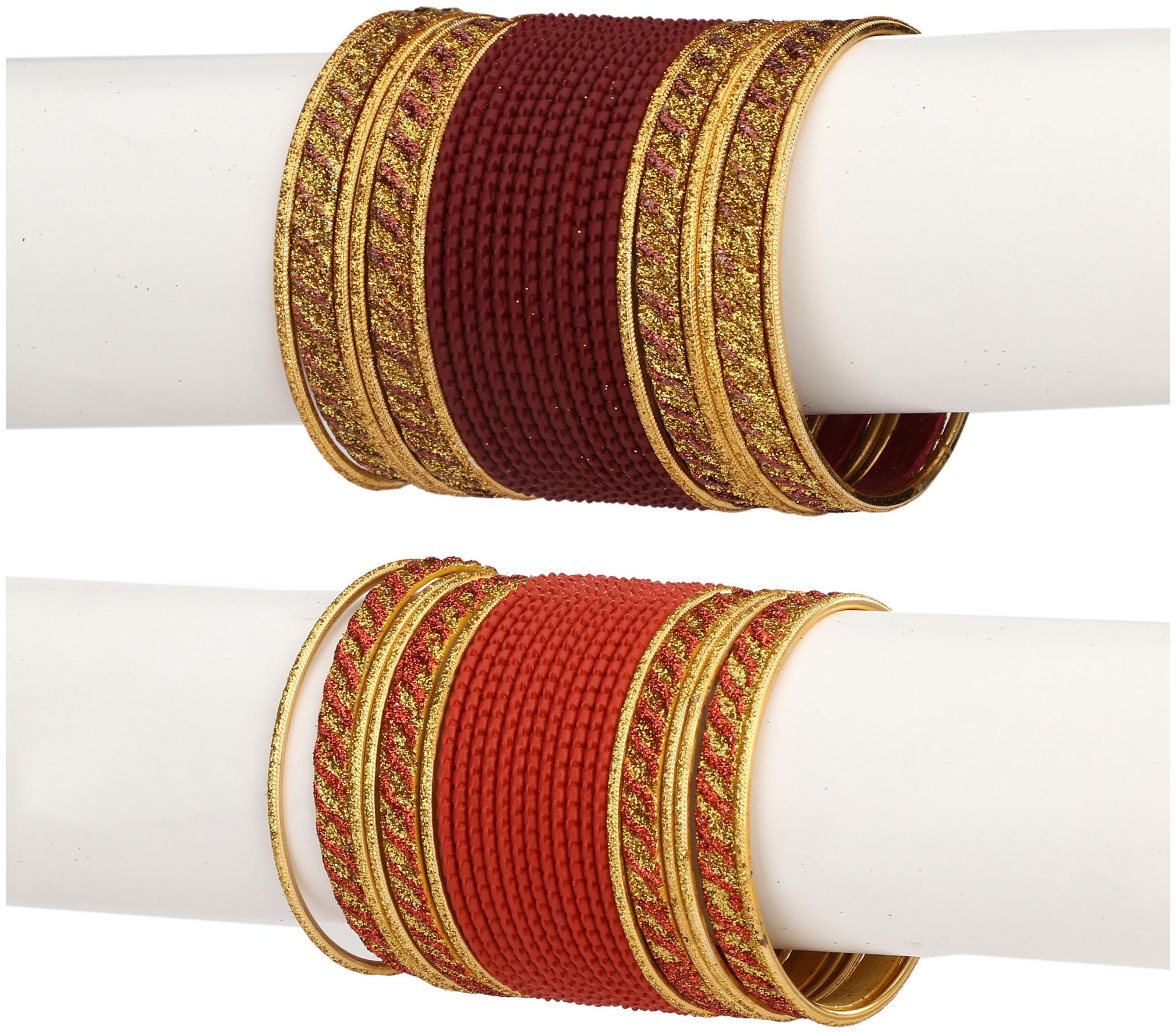 Somil Colorful Combo Of 2 Metal Bangle Set For Party And Daily Use 24 Bangle Each Color
Somil Colorful Combo Of 2 Metal Bangle Set For Party And Daily Use 24 Bangle Each Color