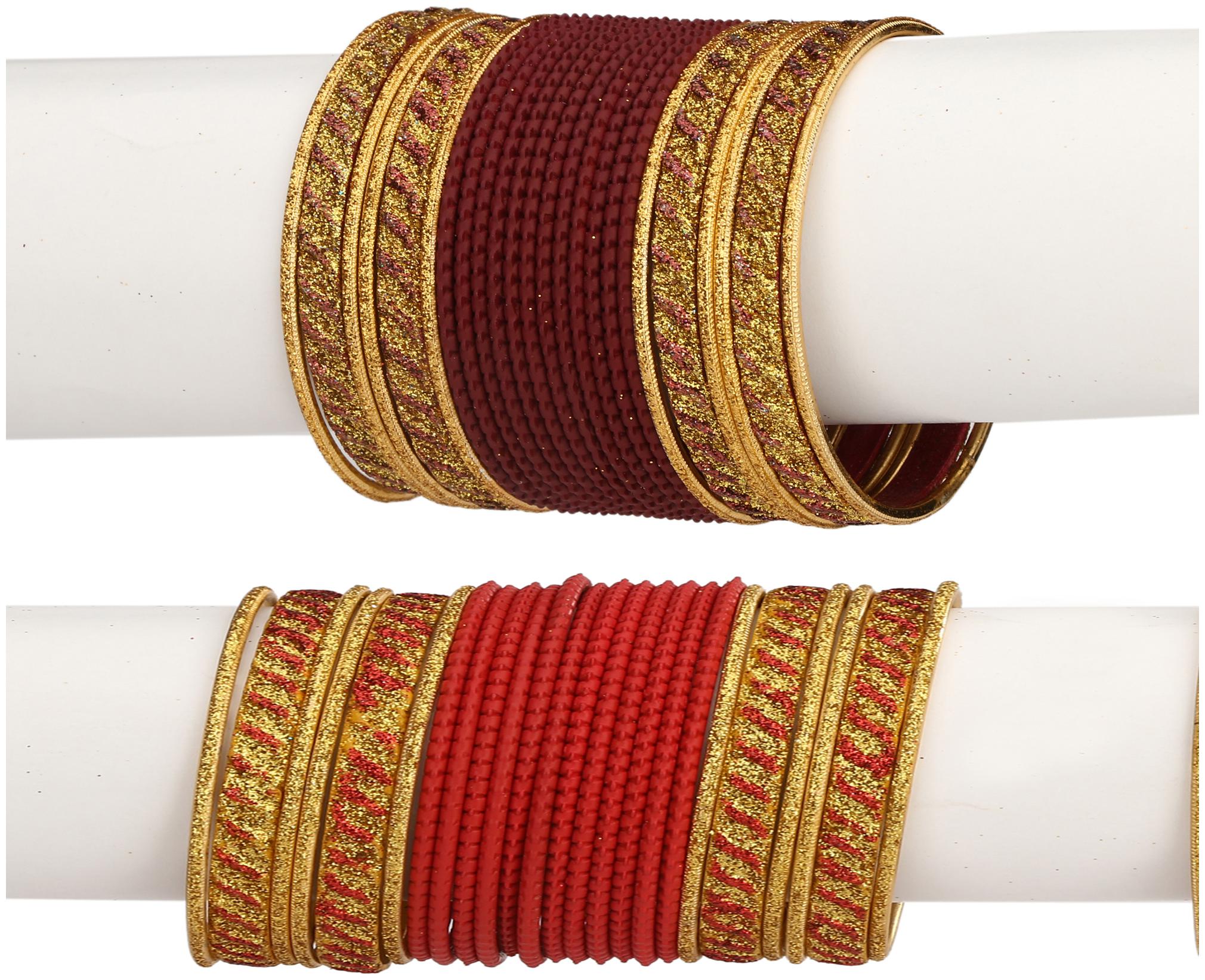 Somil Colorful Combo Of 2 Metal Bangle Set For Party And Daily Use 24 Bangle Each Color
Somil Colorful Combo Of 2 Metal Bangle Set For Party And Daily Use 24 Bangle Each Color