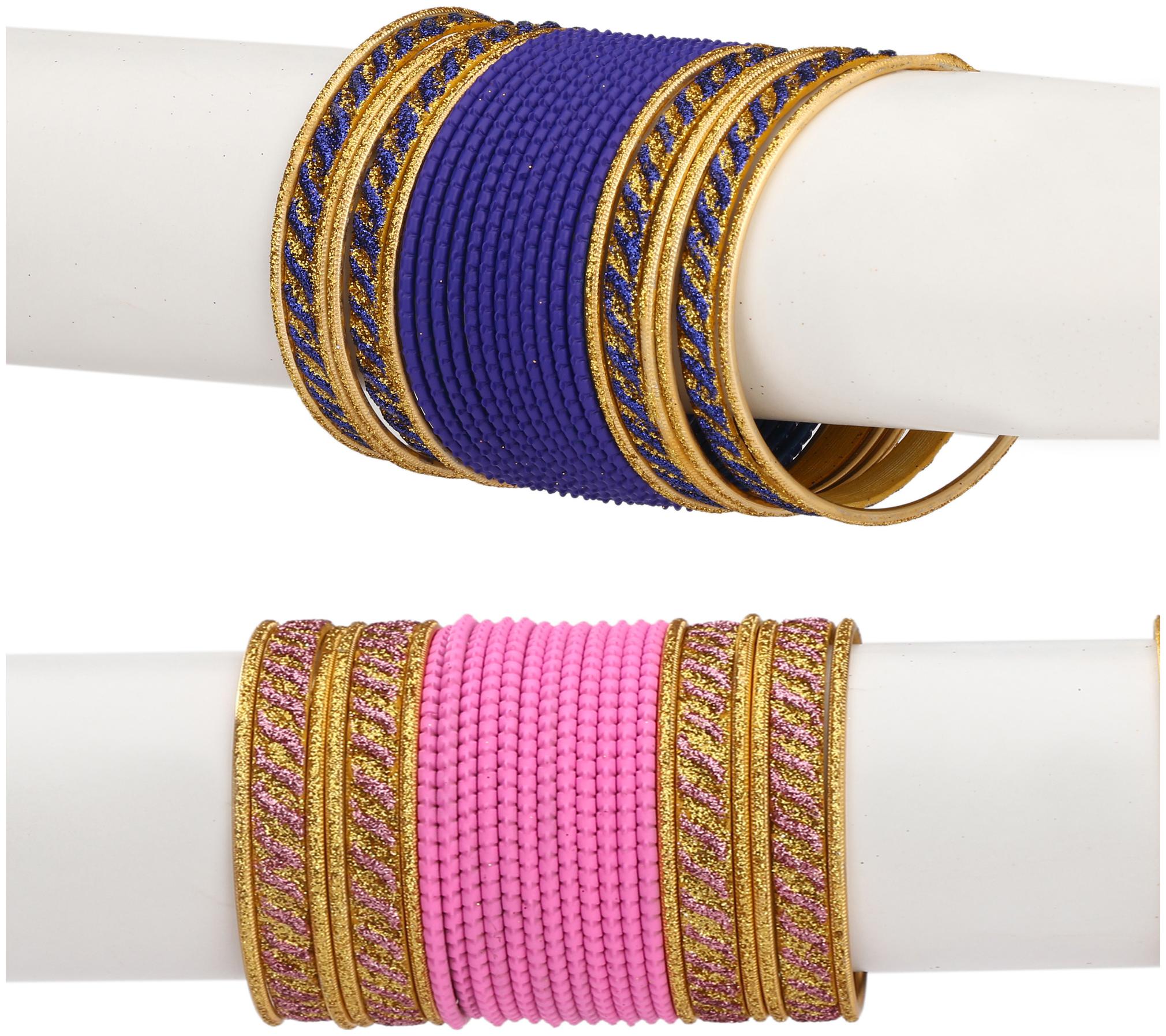 Somil Colorful Combo Of 2 Metal Bangle Set For Party And Daily Use 24 Bangle Each Color
Somil Colorful Combo Of 2 Metal Bangle Set For Party And Daily Use 24 Bangle Each Color